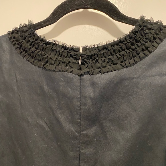 LOFT Black Sleeveless Maxi Dress with Textured Accents - Picture 7 of 11